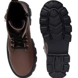 TRYME Women's Brown Derby Boots image 4