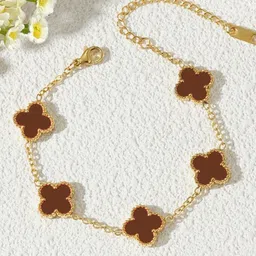 Jewels Galaxy Gold-Plated Link Bracelet image 2