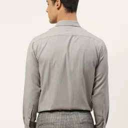 Sojanya Grey Cotton Regular Fit Self Pattern Shirt image 2