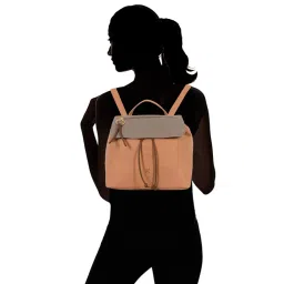 Baggit Beige Medium Backpack image 2