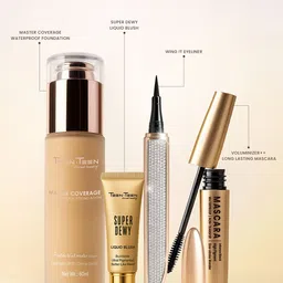 TEEN TEEN COSMETICS Set Of 2 Luxe Long Lasting Matte Lipstick -Mauve Madness-Bridal Red image 4