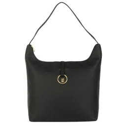 Baggit Black Solid Medium Hobo Handbag image 1