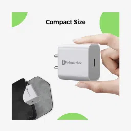 UltraProlink USB C Charger 20W PD Fast Charger (White) image 5