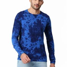 Basics Blue Muscle Fit Printed T-Shirt-picture-16