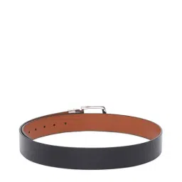 United Colors of Benetton Verney Black & Tan Leather Reversible Belt For Men image 3