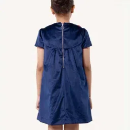 One Friday Kids Blue Regular Fit Dress image 2