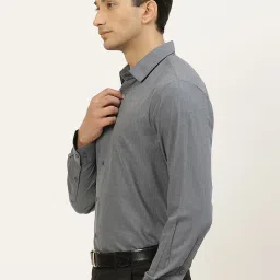 Sojanya Grey Cotton Regular Fit Shirt image 3