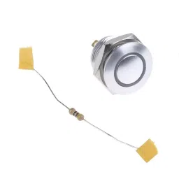RS PRO Illuminated Push Button Switch Momentary 16 mm Cutout SPST Blue LED 36 V DC, 1758572 image 2