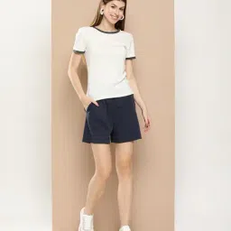 Bene Kleed Navy Cotton Regular Fit Shorts image 4