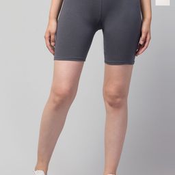 CKARFE Women Pack Of 2 Skinny Fit Cycling Sports Shorts-picture-22
