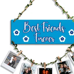 SEHAZ ARTWORKS Blue & White Printed Wooden Wall Hanging-image-36