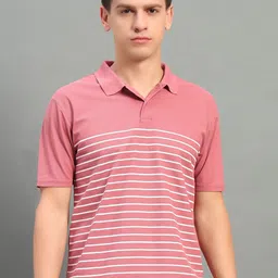 RENUOVO Men Striped Polo Collar T-shirt-picture-22
