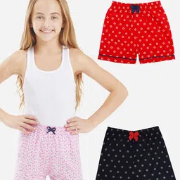 Bodycare Kids Girl Pack of 2 Printed Shorts image 1