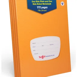 Target Publication Interleaf Practice Notebook | Ruled & Blank Pages | 172 Pages | 18 x 24 cm | Pack of 4-image-39