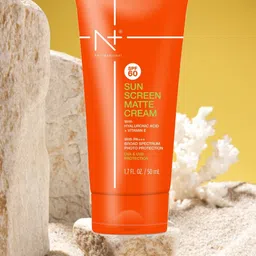 N Plus Professional Sun Screen SPF 60 Matte Cream With Hyaluronic Acid & Vitamin E- 50 ml image 1