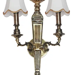 Fos Lighting Gold-Toned & Gold-Toned Aluminium Traditional Wall Lamp image 4