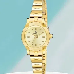 Aglance Women Solid Dial & Metal Straps Analogue Watch New642_8019ym01-image-13