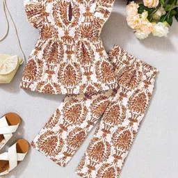 BAESD Floral Print Cape Sleeve A-Line Midi Dress image 2