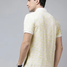 U.S. Polo Assn. Slim Fit Floral Printed Polo Collar Pure Cotton T-shirt image 3