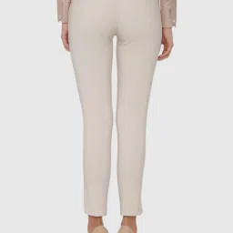 Vero Moda Beige Cotton Trouser image 2