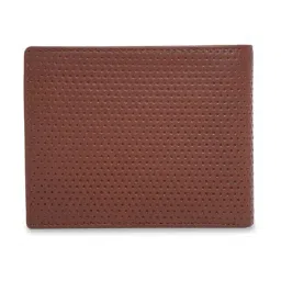 United Colors of Benetton Dark Tan Rutland Textured Leather Bi-Fold Wallet image 2