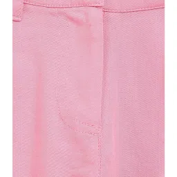 Fabindia Kids Pink Solid Shorts image 3