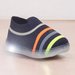 Lil Lollipop Unisex Kids Striped Slip-On Sneakers-picture-29