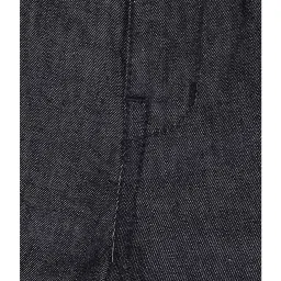 Fabindia Kids Black Solid Shorts image 3
