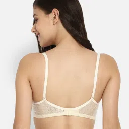 Clovia Beige Non Wired Padded Full Coverage Bra image 2