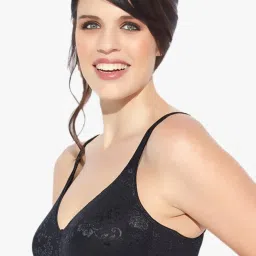 Enamor Black Non Wired Non Padded Minimizer Bra image 3