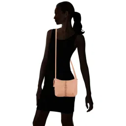 Baggit Pink Solid Medium Sling Handbag image 2