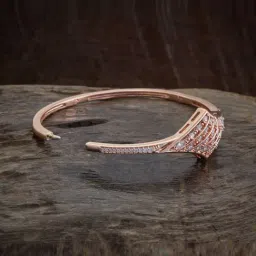 Kushal's Fashion Jewellery Rose-Gold Tone Kada for Women-image-67