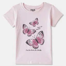 R&B Kids Pink Graphic Regular Fit T-Shirt-picture-32