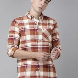 The Bear House Multi Cotton Slim Fit Checks Shirt image 1
