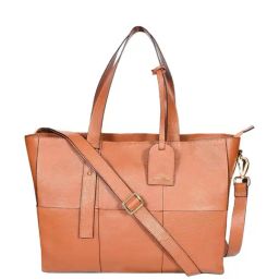 SASSORA Gamy Camel Textured Large Tote Handbag-picture-25