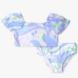 GAP Girls Blue Abstract Swimwear Set-picture-31