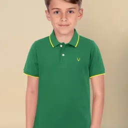 Allen Solly Junior Kids Green Polo T-Shirt-picture-23