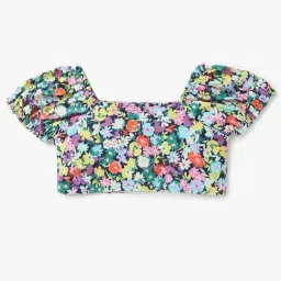 GAP Girls Multi Color Floral Swimwear Set image 2