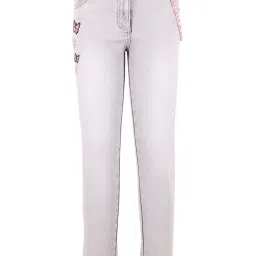 Cutecumber Kids Grey Solid Jeans image 1