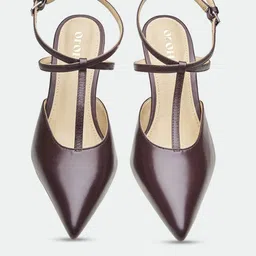 Oroh Women Leather Slim Heel Mules image 3