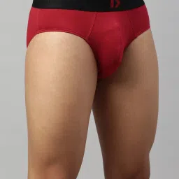 Dixcy Scott Maximus Barbados Cherry & Navy Regular Fit Briefs - Pack Of 2 image 4
