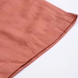 Go Colors Women Rust Pink Solid Relaxed Fit Solid Parallel Trousers image 4