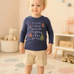 Miniklub Boys Mustard & Grey Cotton Printed T-Shirt - Pack of 2-picture-24