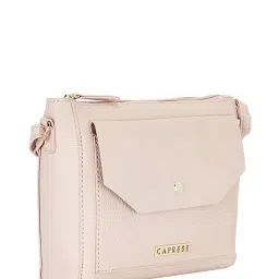 Caprese Powder Peach Solid Sling Handbag image 2