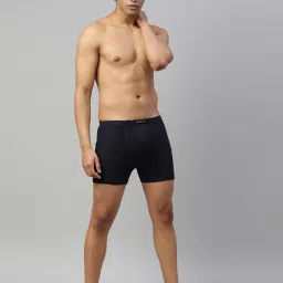 Dixcy Scott Maximus Black & Navy Cotton Regular Fit Trunks - Pack Of 2 image 5
