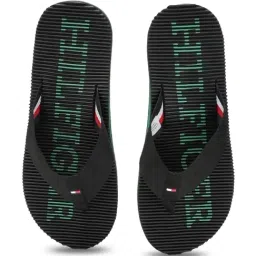 TOMMY HILFIGER Men's Black Flip Flops image 2