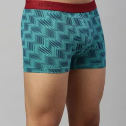 Dixcy Scott Maximus Green Regular Fit Printed Trunks image 4