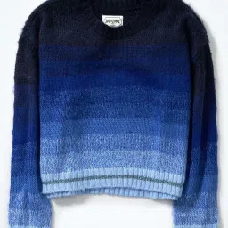 American Eagle Outfitters Blue Striped Sweaters image 3