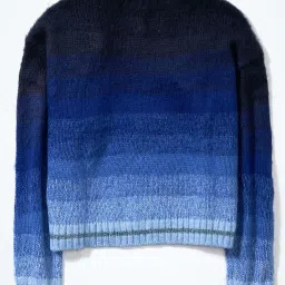 American Eagle Outfitters Blue Striped Sweaters image 4