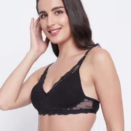 Clovia Black Non Wired Padded Push Up Bra image 3